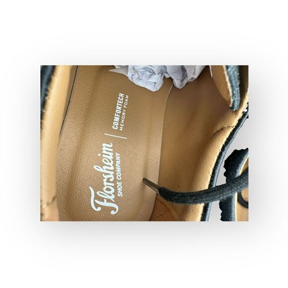 NWT Florsheim Kids Boys Billings Jr II Comfortech Oxford Shoes Black Size 13M - Picture 7 of 10